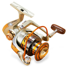 Load image into Gallery viewer, Yumoshi Metal Spool Spinning Fishing Reel Carretilha Pesca Wheel 12-Ball Bearing