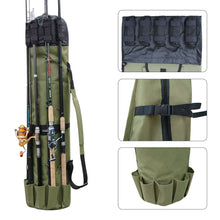 Load image into Gallery viewer, Fishing Portable Multifunction Nylon Fishing Bags Fishing Rod Bag Case Fishing Tackle Tools Storage Bag