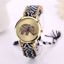 Load image into Gallery viewer, Women Elephant Leather Bracelet Watches
