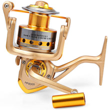 Load image into Gallery viewer, YUMOSHI HF 1000 - 7000 Fishing Reel Metal Spool Spinning Fishing Reels Folding Arm 10-Ball Bearing 5.5 : 1 Fly