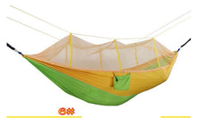 Load image into Gallery viewer, Ultralight Outdoor Camping Hunting Mosquito Net Parachute Hammock 2 Person Flyknit Hamaca Garden Hamak Hanging Bed Leisure Hamac