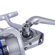 Load image into Gallery viewer, YUMOSHI AF1000-7000 12BB Gear Ratio 5.5:1 Half Metal Fishing Spinning Reel Machined aluminum Spool with Exchangeable Handle