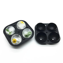 Load image into Gallery viewer, New Style Silica Gel, Company 4 Hockey Silica Gel Ice Hockey Mould Food Grade Four-Hole Ice Hockey Mold Bar Ice Maker