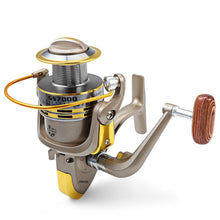 Load image into Gallery viewer, YUMOSHI 8 BB Fish ratio 5.1:1 1000-7000 Series Spinning Fishing Reel Crank Handle Carp Steering