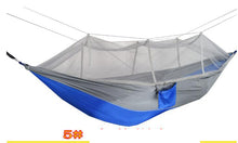 Load image into Gallery viewer, Ultralight Outdoor Camping Hunting Mosquito Net Parachute Hammock 2 Person Flyknit Hamaca Garden Hamak Hanging Bed Leisure Hamac