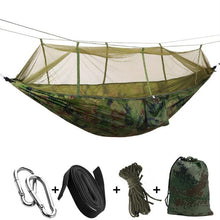 Load image into Gallery viewer, Ultralight Outdoor Camping Hunting Mosquito Net Parachute Hammock 2 Person Flyknit Hamaca Garden Hamak Hanging Bed Leisure Hamac