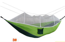 Load image into Gallery viewer, Ultralight Outdoor Camping Hunting Mosquito Net Parachute Hammock 2 Person Flyknit Hamaca Garden Hamak Hanging Bed Leisure Hamac