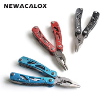 Load image into Gallery viewer, NEWACALOX Outdoor Multitool Pliers Repair Pocket Knife Fold Screwdriver set Hand Multi Tool Mini Folding Pocket Portable Fishing