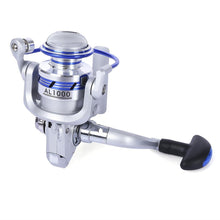 Load image into Gallery viewer, YUMOSHI AF1000-7000 12BB Gear Ratio 5.5:1 Half Metal Fishing Spinning Reel Machined aluminum Spool with Exchangeable Handle