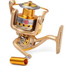 Load image into Gallery viewer, YUMOSHI HF 1000 - 7000 Fishing Reel Metal Spool Spinning Fishing Reels Folding Arm 10-Ball Bearing 5.5 : 1 Fly