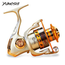 Load image into Gallery viewer, Yumoshi EF1000-7000 12BB 5.2:1 Metal Spinning Fishing Reels Fly Wheel For Fresh/ Salt Water