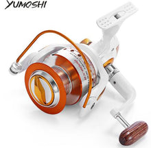 Load image into Gallery viewer, YUMOSHI 12 + 1BB Full Metal Fishing Spinning Reel With Exchangeable Arm Rocker