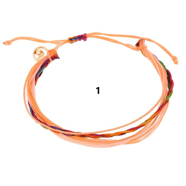 waterproof wax cord friendship bracelets Bohemian braided bracelet for teenagers wave summer fashion jewelry