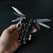 Load image into Gallery viewer, NEWACALOX Outdoor Multitool Pliers Repair Pocket Knife Fold Screwdriver set Hand Multi Tool Mini Folding Pocket Portable Fishing