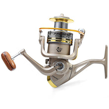 Load image into Gallery viewer, YUMOSHI 8 BB Fish ratio 5.1:1 1000-7000 Series Spinning Fishing Reel Crank Handle Carp Steering