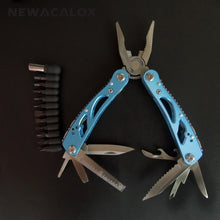 Load image into Gallery viewer, NEWACALOX Outdoor Multitool Pliers Repair Pocket Knife Fold Screwdriver set Hand Multi Tool Mini Folding Pocket Portable Fishing