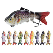 Load image into Gallery viewer, 10cm 16.5g Multi-section Lure With Ring Beads Simulation Luya Multi-section Lure Submerged Bionic 6-section Lure