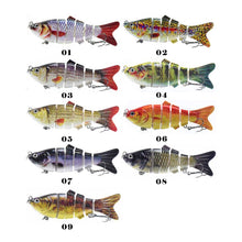 Load image into Gallery viewer, 10cm 16.5g Multi-section Lure With Ring Beads Simulation Luya Multi-section Lure Submerged Bionic 6-section Lure