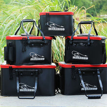 Load image into Gallery viewer, Portable EVA Fishing Bag Collapsible Fishing Bucket Live Fish Box Camping Water Container Pan Basin Tackle Storage Bag