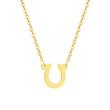 Load image into Gallery viewer, Simple Lucky Horseshoe Necklace Cute Horse Hoof U