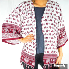 Load image into Gallery viewer, Elephant Tribal Boho Kimono Cover Up