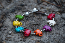 Load image into Gallery viewer, Silver Elephant Stone Bracelet
