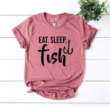 Load image into Gallery viewer, Eat Sleep Fish T-shirt