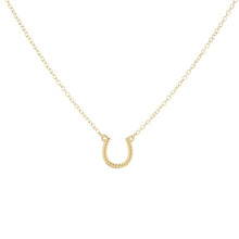 Load image into Gallery viewer, Horseshoe Necklace Women Jewelry U Shaped Horse Hoof Pendant Necklaces Lobster Clasp Chain Necklaces
