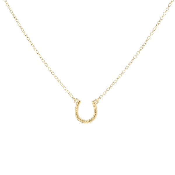 Horseshoe Necklace Women Jewelry U Shaped Horse Hoof Pendant Necklaces Lobster Clasp Chain Necklaces