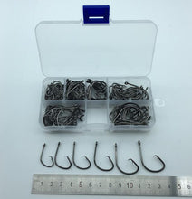 Load image into Gallery viewer, Rompin 120pcs/box 1#-5/0# 6 size mix 7381 fishing Hooks Octopus Sport Cirle bait sea hook with box
