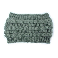 Load image into Gallery viewer, 2019 New  Ponytail Beanie Women Stretch Knitted Crochet Beanies Winter Hats For Women Hats Cap Warm Lady Messy Bun Wholesale
