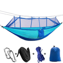 Load image into Gallery viewer, Ultralight Outdoor Camping Hunting Mosquito Net Parachute Hammock 2 Person Flyknit Hamaca Garden Hamak Hanging Bed Leisure Hamac
