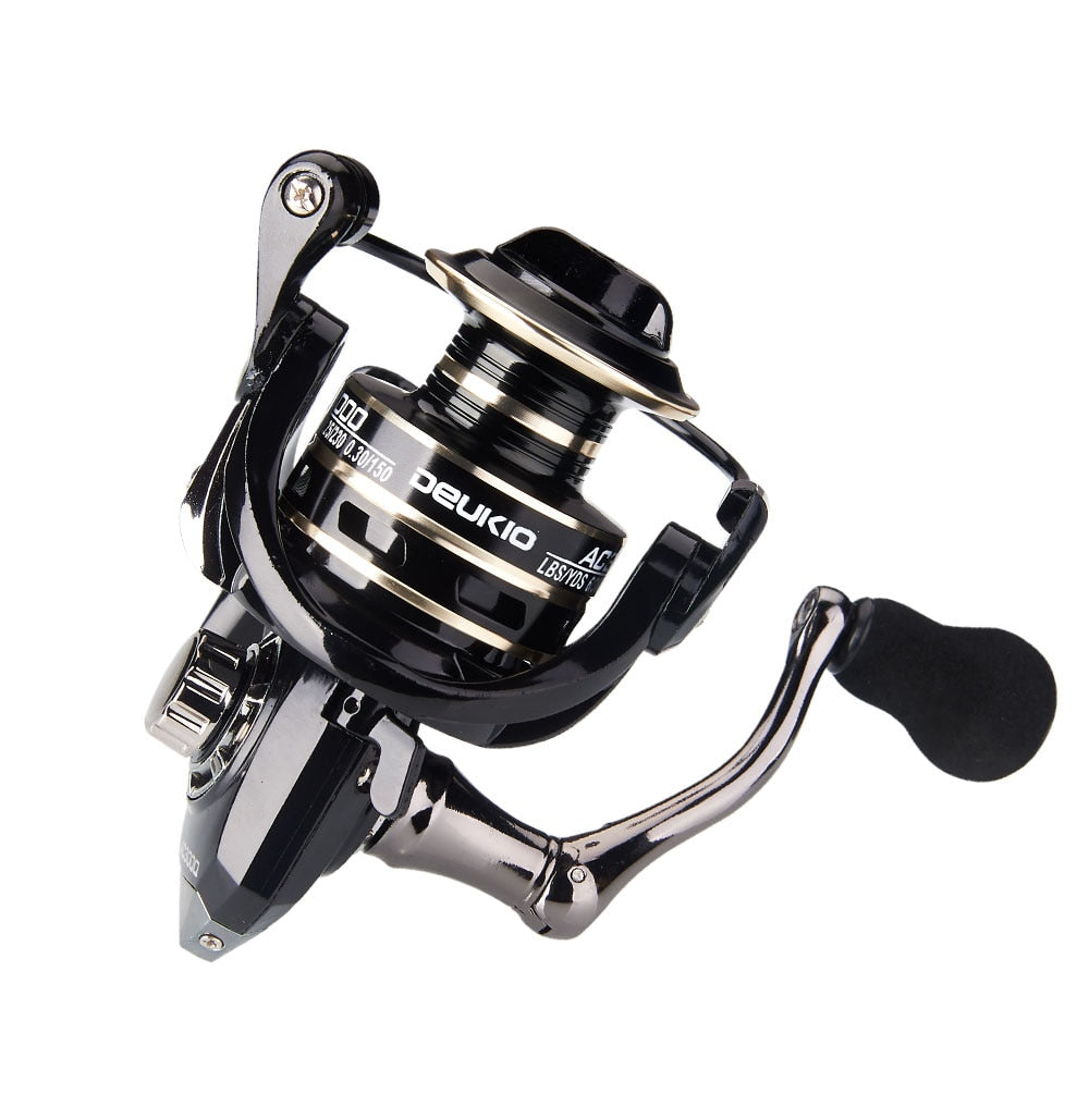 2020 New 13+1BB Fishing Spinning Reel 2000-6000 No Gap Metal Spool Gear Ratio 5.2:1  Reel Carp Fishing Gear Pesca