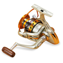 Load image into Gallery viewer, Yumoshi Metal Spool Spinning Fishing Reel Carretilha Pesca Wheel 12-Ball Bearing
