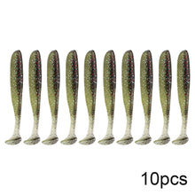 Load image into Gallery viewer, QXO 10pcs/Lot Soft Lures Silicone Bait 7cm 2g Goods For Fishing Sea Fishing Pva Swimbait Wobblers Artificial Tackle
