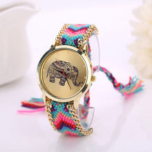 Load image into Gallery viewer, Women Elephant Leather Bracelet Watches
