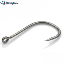 Load image into Gallery viewer, Rompin 50Pcs/box Size #2-15 High Carbon Steel Circle Owner Fishing Hooks
