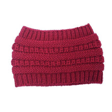 Load image into Gallery viewer, 2019 New  Ponytail Beanie Women Stretch Knitted Crochet Beanies Winter Hats For Women Hats Cap Warm Lady Messy Bun Wholesale
