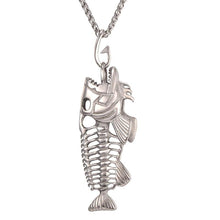 Load image into Gallery viewer, Big Fish Bone Statement Pendant Necklaces
