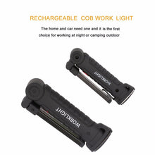 Load image into Gallery viewer, Foldable Flexible Hand Torch Work Light Magnetic Inspection Lamp COB LED Flashlight  Built in Battery USB Charging Port
