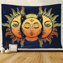 Load image into Gallery viewer, Cilected Sun And Moon Psychedelic Tapestry Wall Hanging Wall Art Hippie Tapestry Cover Home Decorations For Bedroom Dorm
