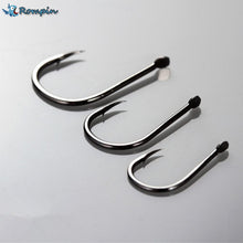 Load image into Gallery viewer, Rompin 50pcs/Box Multiple Sizes High Carbon Steel Fishing Hook
