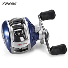 Load image into Gallery viewer, YUMOSHI Left / Right Hand 12+1BB 6.3:1 Bait Casting Fishing Reel Magnetic Brake Water Drop Wheel Coil
