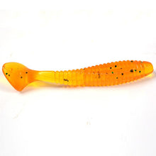 Load image into Gallery viewer, 5Pcs/Bag 8cm 5.7g Silicone T Tail Brown Grub Worm Fishing Lure
