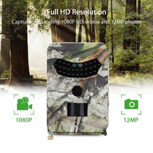Load image into Gallery viewer, PR100 Hunting Camera Photo Trap 12MP Wildlife Trail Night Vision Trail Thermal Imager Video Cameras for Hunting Scouting Game
