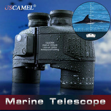 Load image into Gallery viewer, USCAMEL Military 10x50 HD Marine Binoculars Zoom Rangefinder Compass Telescope Eyepiece Waterproof Nitrogen Army Green
