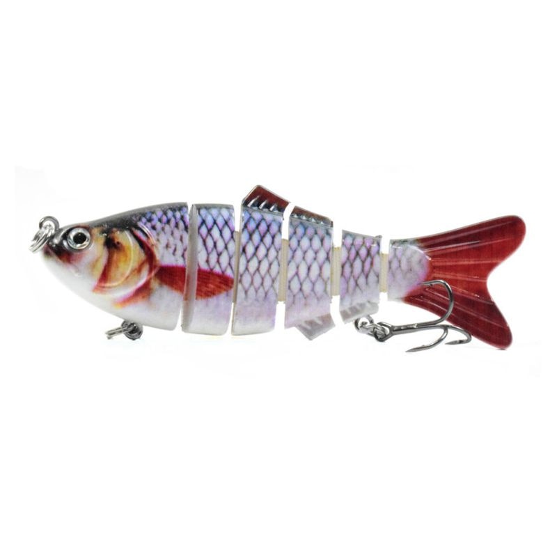 10cm 16.5g Multi-section Lure With Ring Beads Simulation Luya Multi-section Lure Submerged Bionic 6-section Lure
