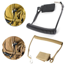 Load image into Gallery viewer, Molle Airsoft Coil Sling Military Elastic Belt Spring Strap
