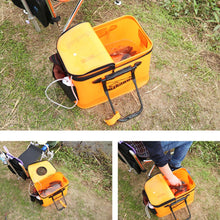 Load image into Gallery viewer, Portable EVA Fishing Bag Collapsible Fishing Bucket Live Fish Box Camping Water Container Pan Basin Tackle Storage Bag
