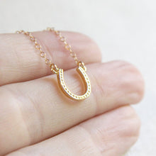 Load image into Gallery viewer, Horseshoe Necklace Women Jewelry Horse Hoof Necklaces Cute U Necklace Small Simple Paw Necklaces
